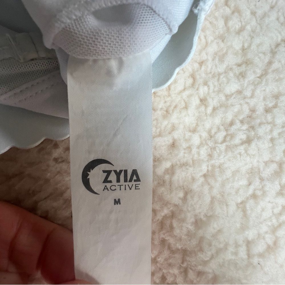 Zyia Active All Star Bra Racerback Medium White - Picture 4 of 5